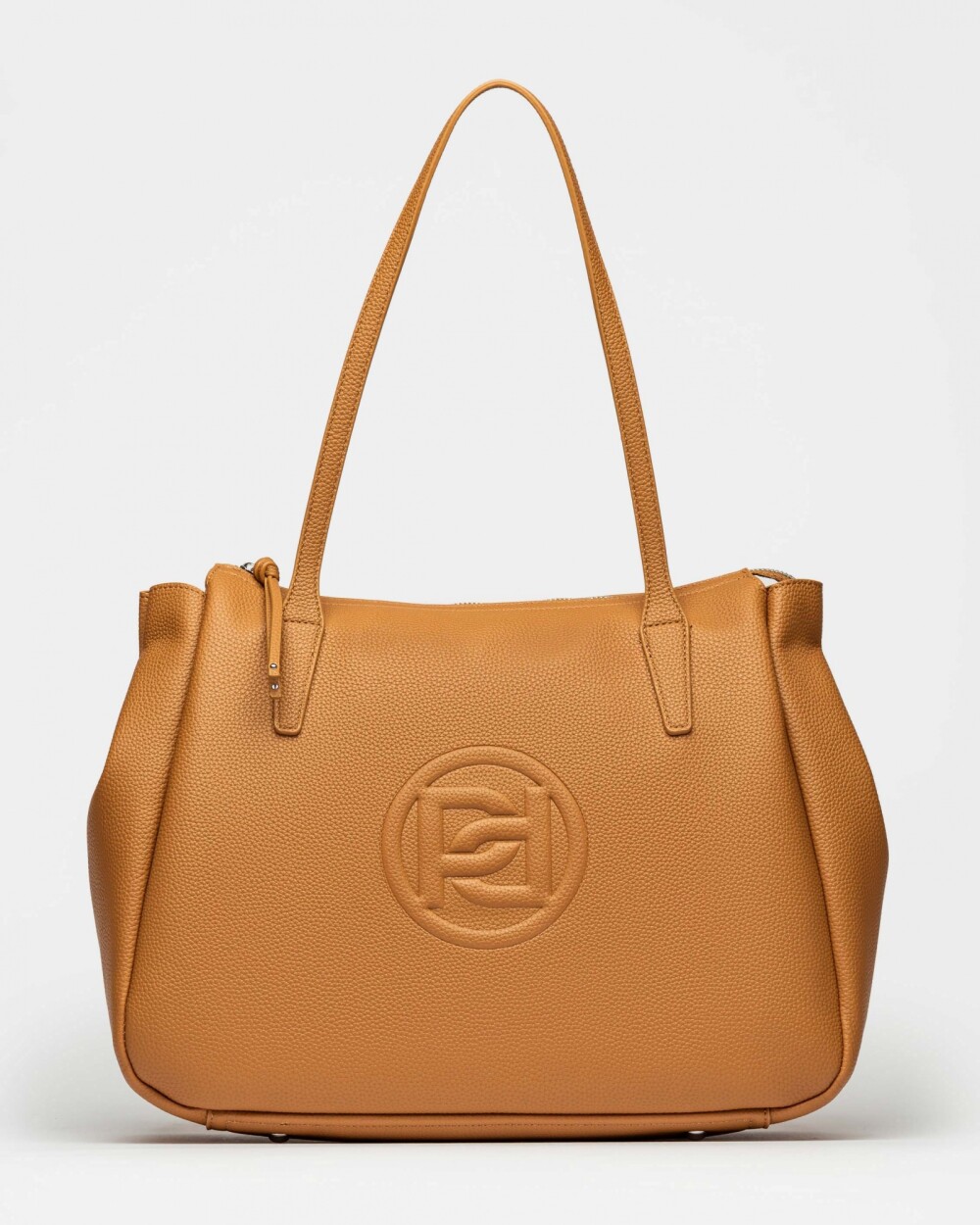 Bolso Sign en efecto cuero Cuoio