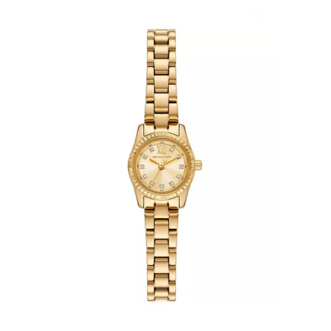 Reloj Michael Kors con Malla Enchapada y Esfera Redonda con Zirconias Reloj Michael Kors con Malla Enchapada y Esfera Redonda con Zirconias