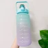 Botella De Agua Deportiva 2 L Diseño Motivacional Medidas Variante Color Celeste