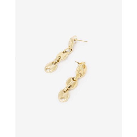 Aros Colgantes De Acero Dorado