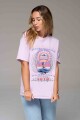 REMERA WORLD TRIP OVER TEE V-violeta