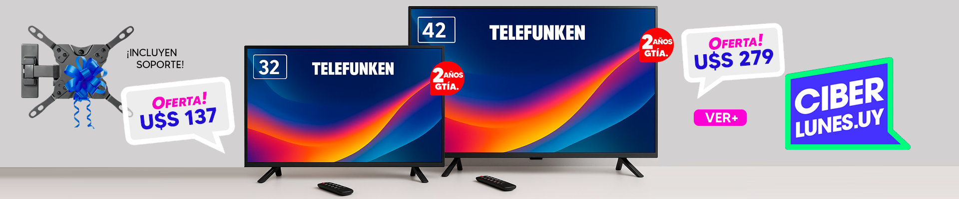 ¡Ofertas Telefunken de CiberLunes!