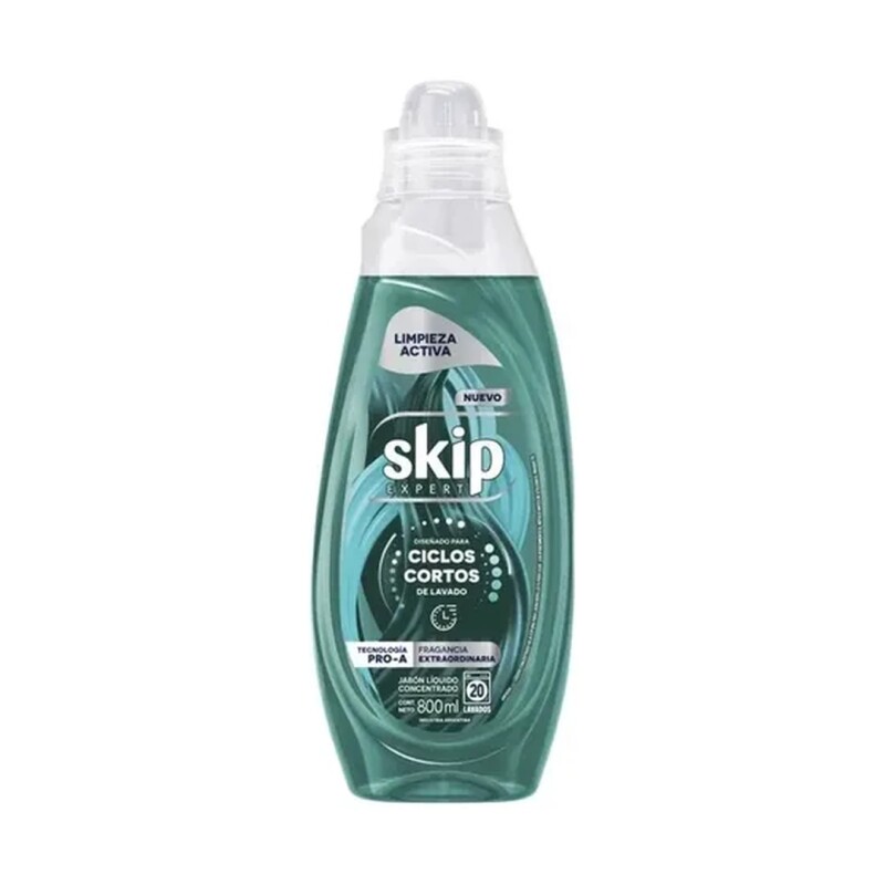 SKIP EXPERT CICLOS CORTOS 800ML VERDE Skip Expert Ciclos Cortos 800ml Verde