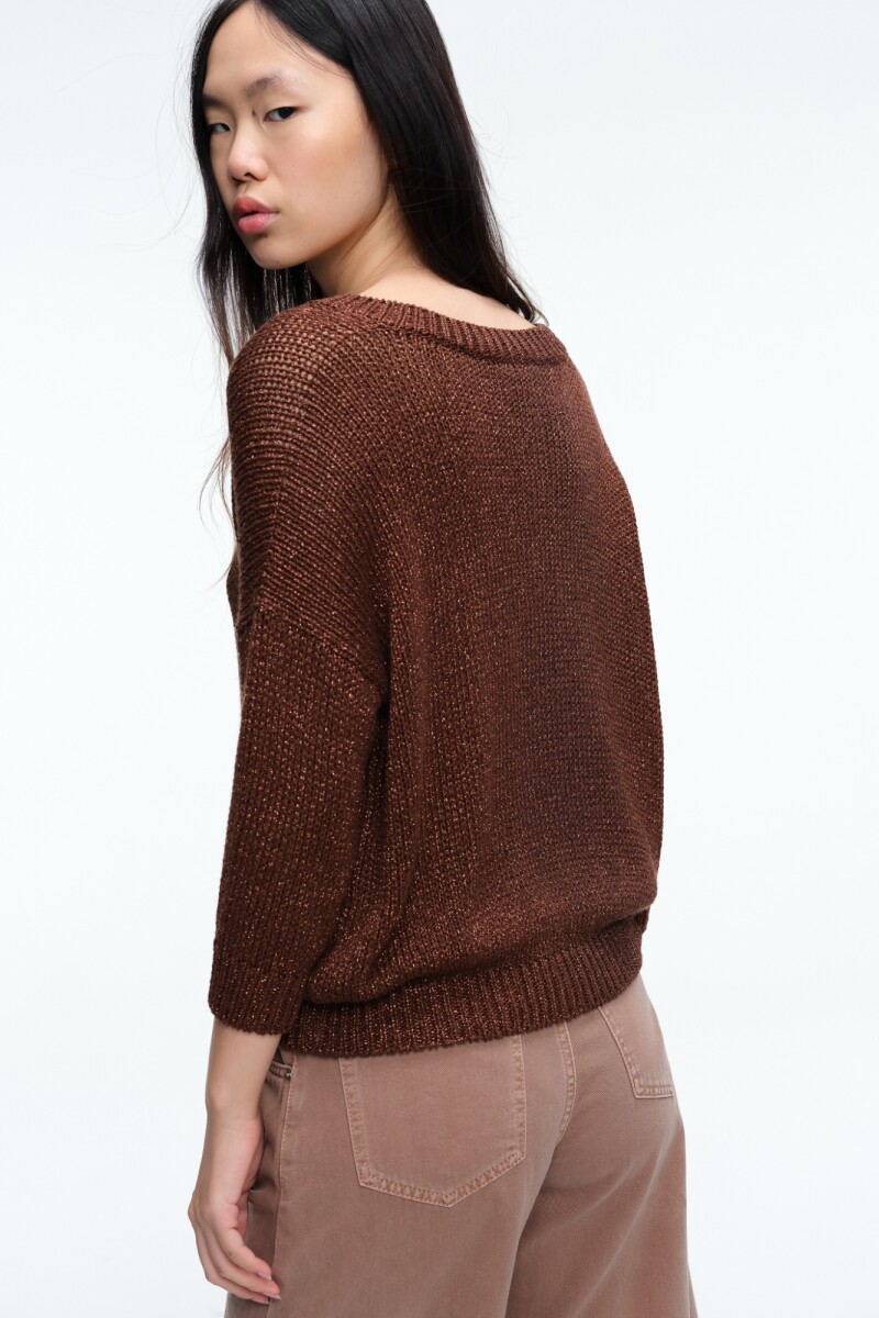 SWEATER V Marron