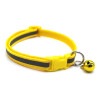 Collar Para Gato Ajustable Reflectivo Con Cascabel AMARILLO