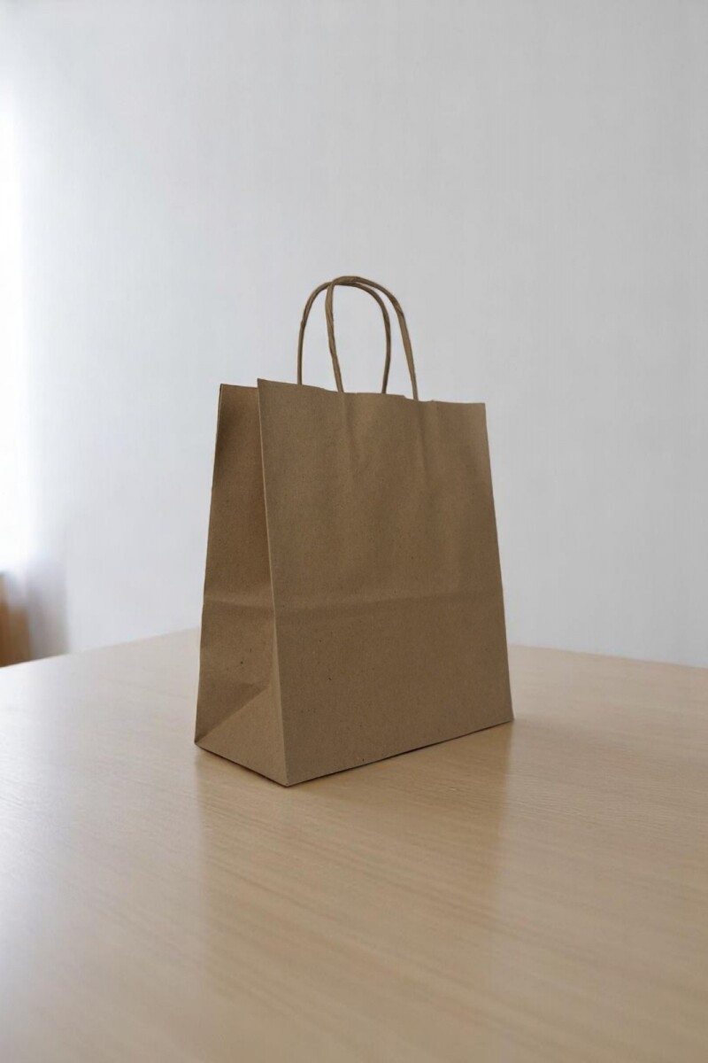 Bolsa lisa luna 22x10x24 cm - MADERA 