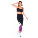 CALZA COMBINADA MICROFITNESS NEGRO