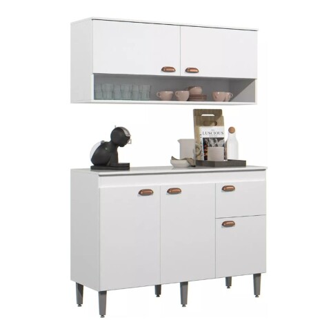 Conjunto Premium Bajo Mesada Con Mueble Aereo Blanco Conjunto Premium Bajo Mesada Con Mueble Aereo Blanco