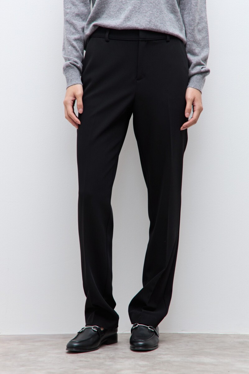 Pantalón recto sastrero negro