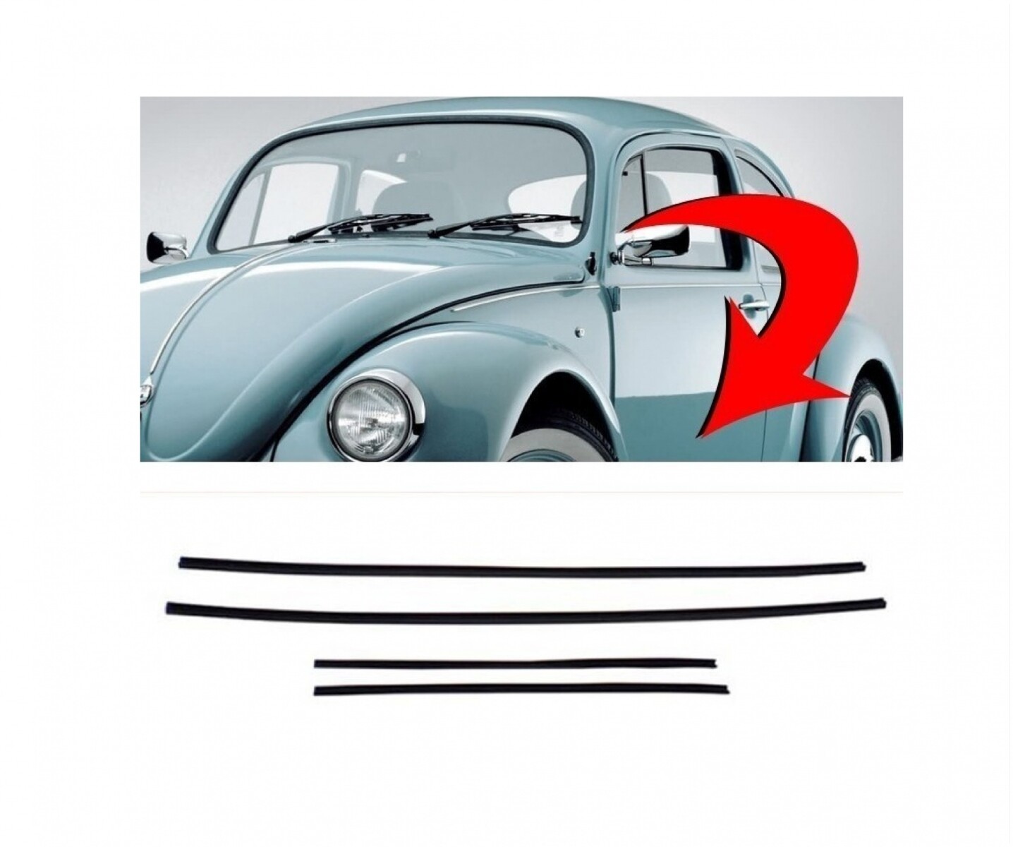 COLISA DE VENTANILLA FUSCA / KOMBI (GRUESA) 