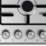 ANAFE GAS - 4 HORNALLAS - ENC. ELÉCTRICO – KIT GAS acero inoxidable