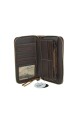 Monedero grande para pasaportes Marrón