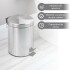 Cesto de basura 3 Litros Tacho Residuos Papelera Extraíble Acero Inoxidable Imback Cesto de basura 3 Litros Tacho Residuos Papelera Extraíble Acero Inoxidable Imback