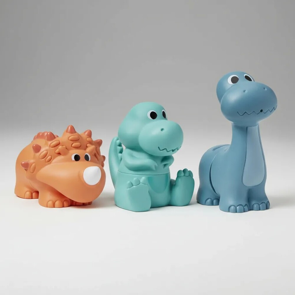 Juego baño DINOS lavables BUBA silicona Juego baño DINOS lavables BUBA silicona