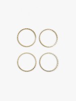 Set De Pulseras Rígidas dorado