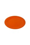 Plato 18 cm. diametro paquete x 10 NARANJA
