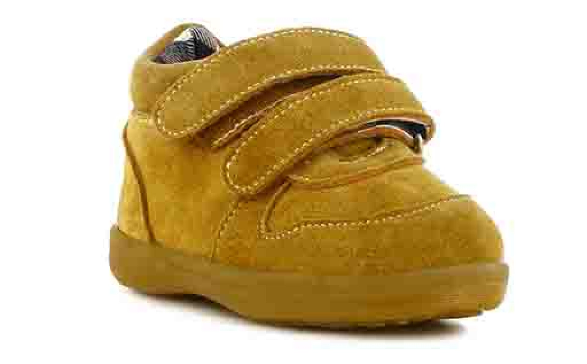 Zapatos de Niño Croco Kids COKI de cuero con velcros - Tan 