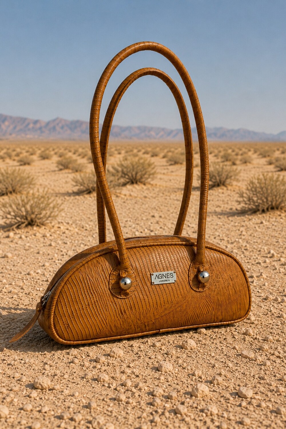 Baguette Bag Crocco Camel