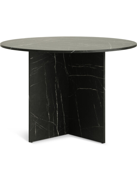 Mesa de comedor KRONDAL Ø110 mármol negro Mesa de comedor KRONDAL Ø110 mármol negro