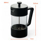 Cafetera Prensa Francesa Borosilicato 600 Ml Filtro Acero Inox 304 Negro