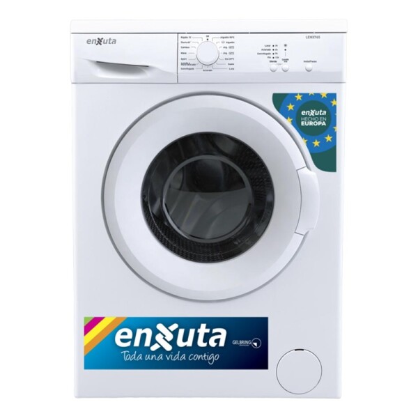 LAVARROPA CARGA FRONTAL 6KG.EUROPEO LENX765 Lavarropa Carga Frontal 6kg.europeo Lenx765