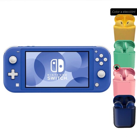 Nintendo Switch Lite 32GB Standard color azul + Auriculares Nintendo Switch Lite 32GB Standard color azul + Auriculares