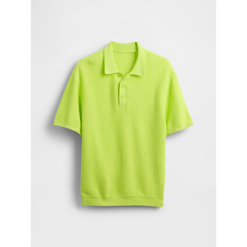 SU25 SS POLO SWEATER SUPERLIME