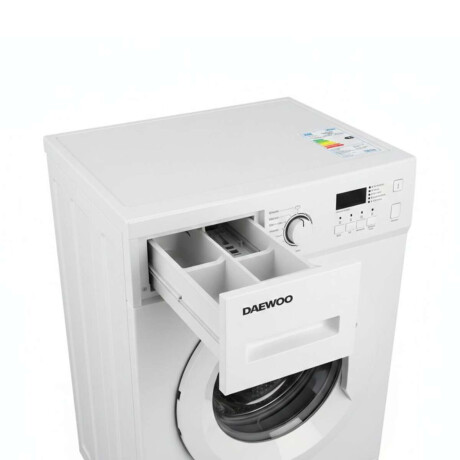 Lavarropas Daewoo Carga Frontal Inverter 6kg Color blanco