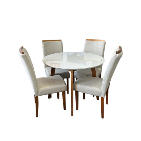 Juego de Comedor TOPACIO 1,03 Redonda 4 sillas TOPACIO Juego de Comedor TOPACIO 1,03 Redonda 4 sillas TOPACIO