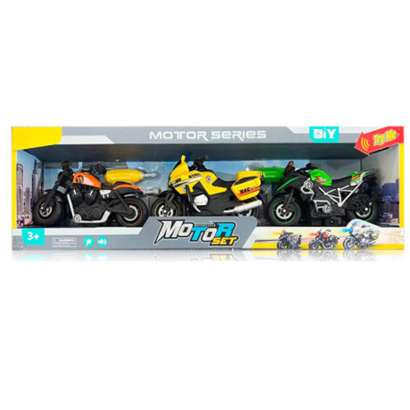Set X3 Motos Juguetes Desarmables + Herramientas Jug023018-m
