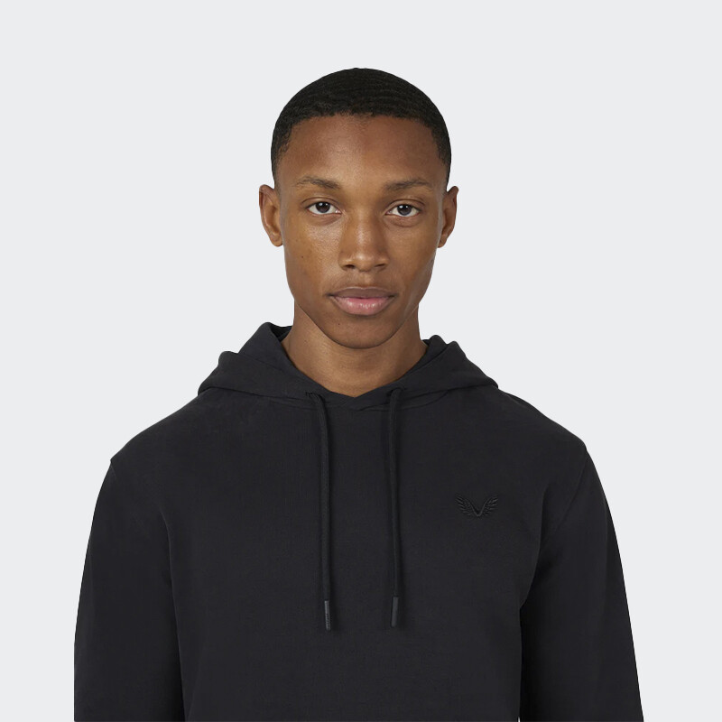 Campera Castore Embroidered Logo Negro