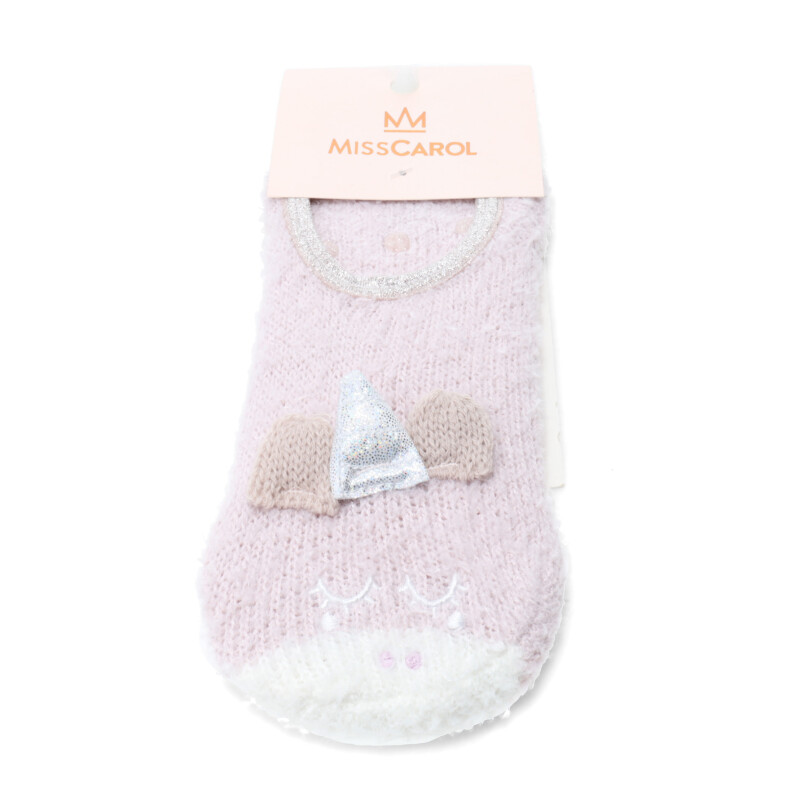 Medias de Mujer Miss Carol Media Chenille unicornio Rosa