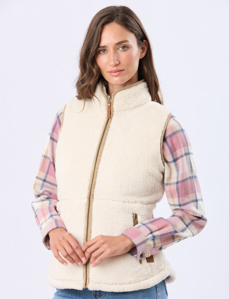 CHALECO SHERPA SUAVE Natural