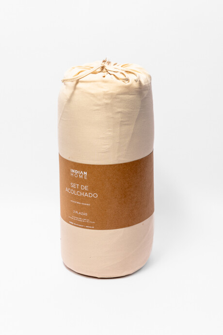 Acolchado 2 Plazas Microfibra Washed Taupe / Mink / Vison