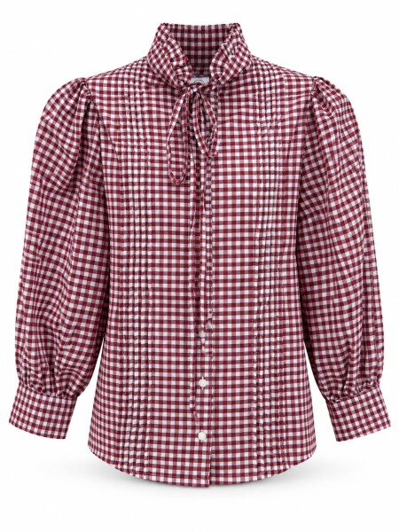 Blusa Vichy Bordo