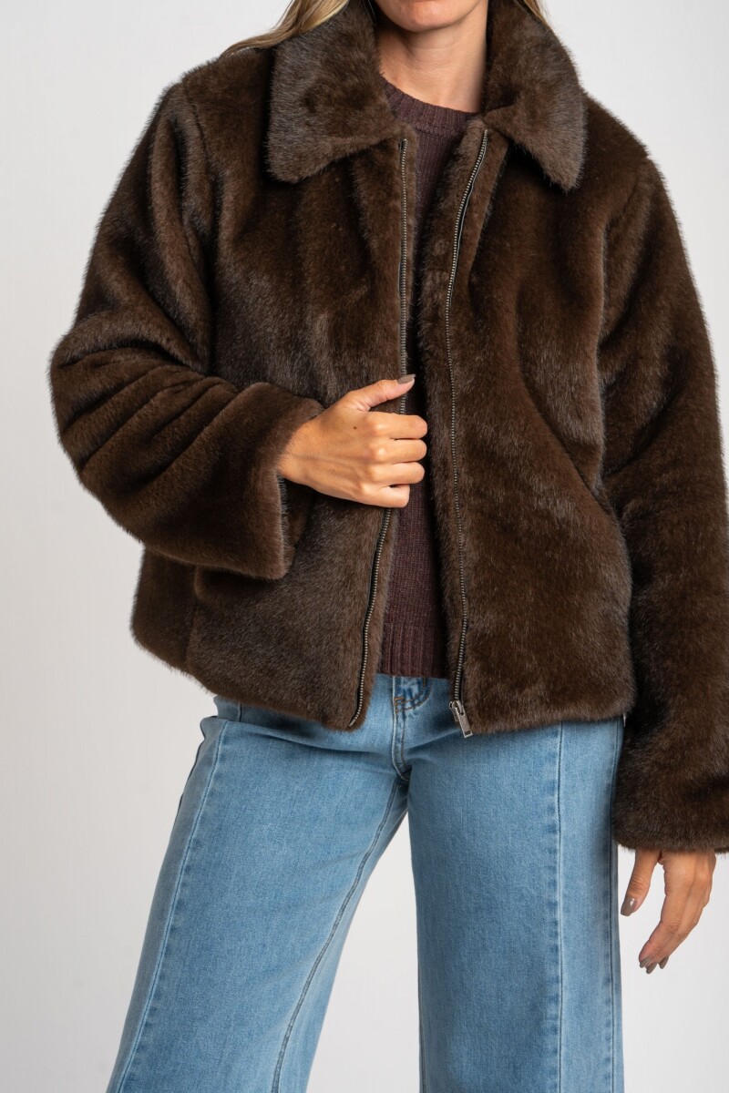 Abrigo Piel Chocolate