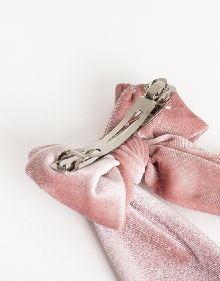 Hebillas Francesas Moño Hebilla Francesa Moño Velvet - Rosa Claro