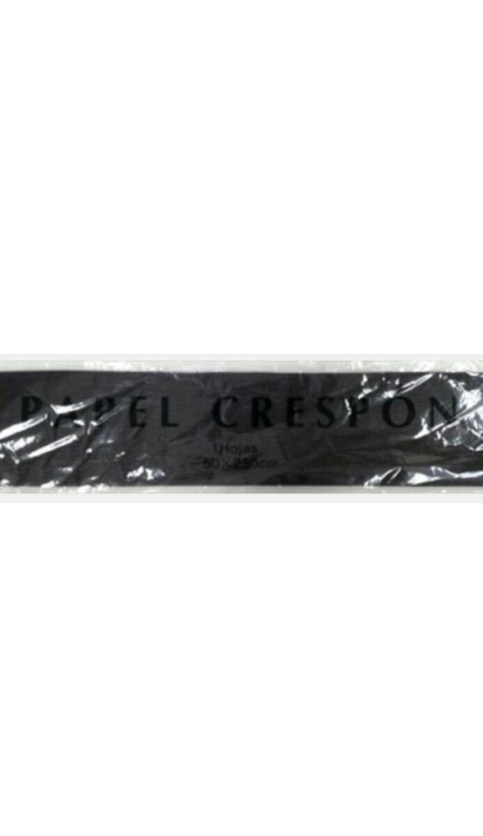 PAPEL CRESPON NEGRO . 50X250CM GDE 