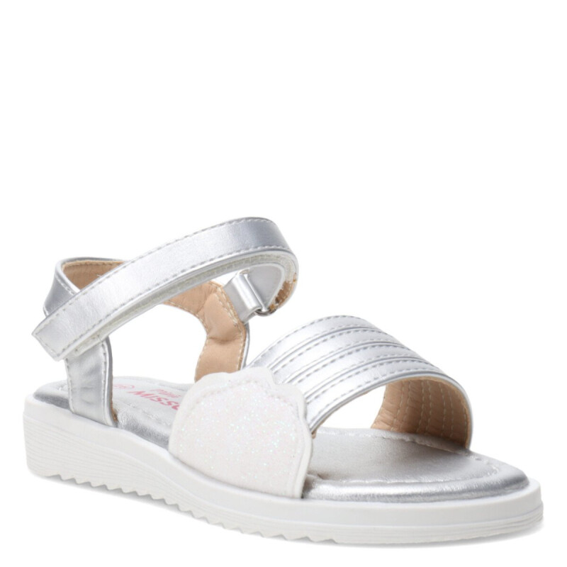 Sandalias de Niña MINI Miss Carol ANZAC con diseño de nube Plateado