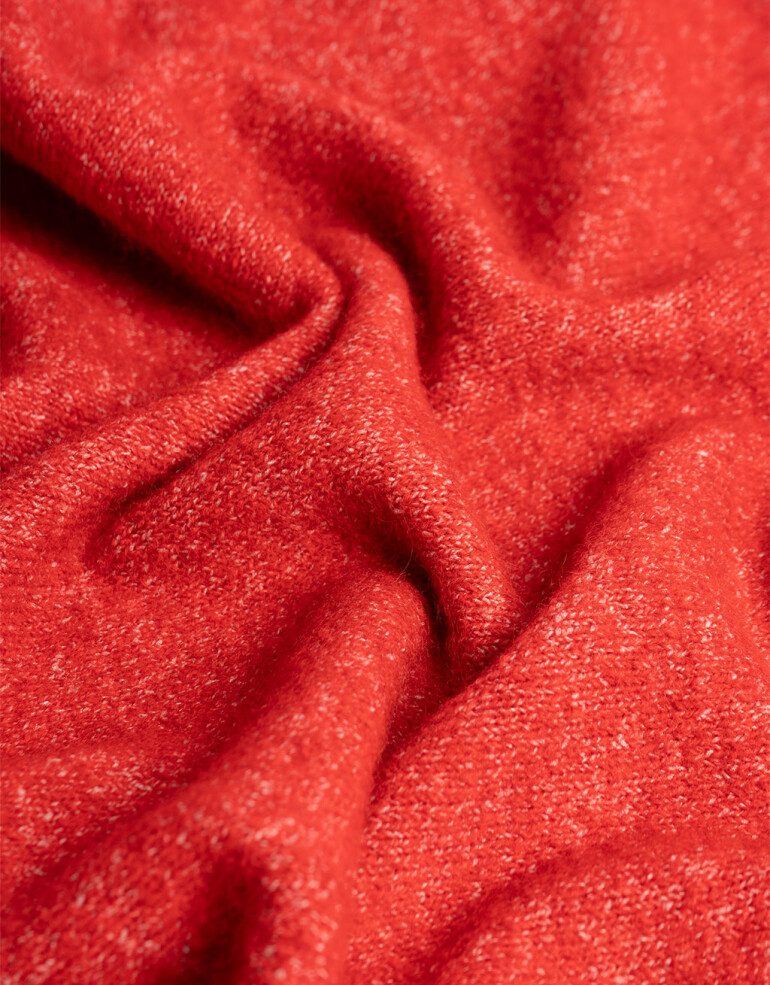 Bufandas Bufanda Tejida Triangular Rojo - Rojo Medio