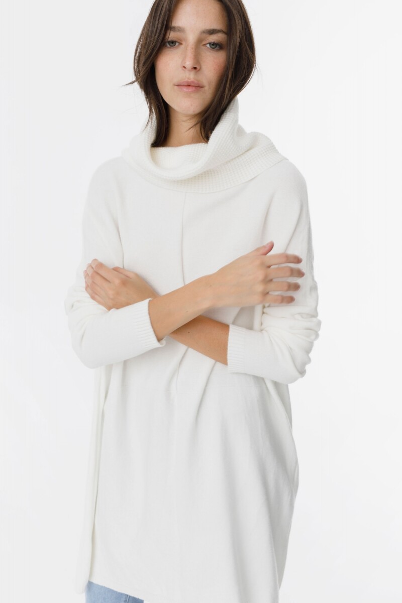 Sweater Damero Blanco