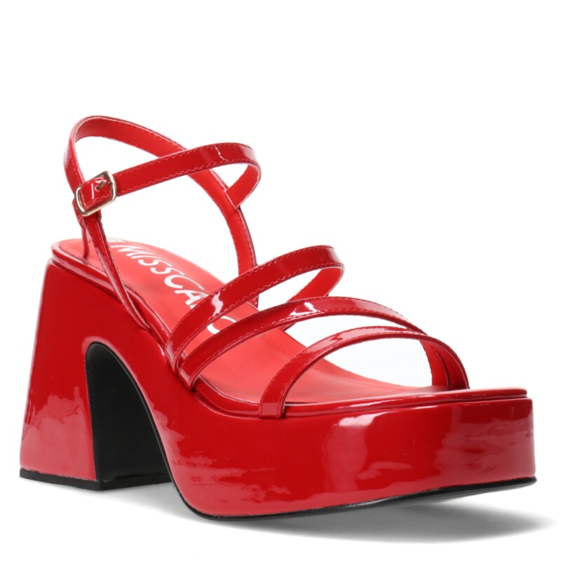 Sandalias de Mujer Miss Carol JAKARTA de fiesta con tiras Rojo