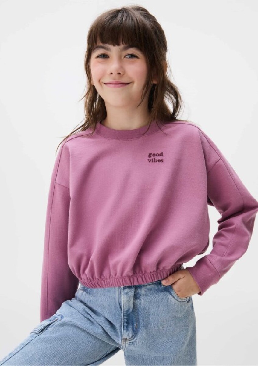 BUZO INFANTIL CON PUÑOS - VIOLETA 