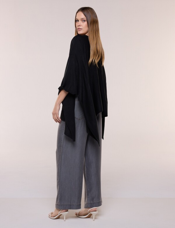 Poncho Solid NEGRO