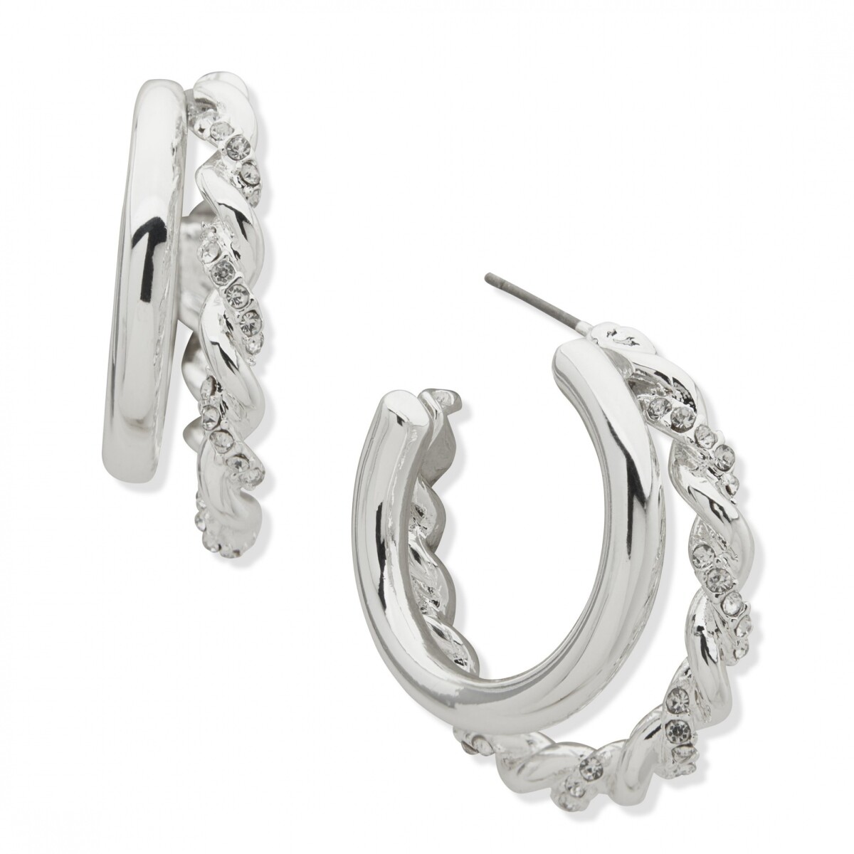 Aro Pe 32Mm Double Hoop Pst - Crystal 