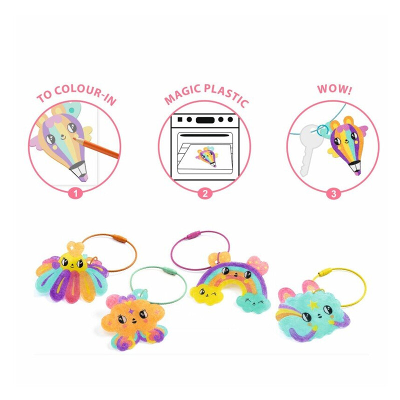 Crea Llaveros Kawaii Djeco Crea Llaveros Kawaii Djeco