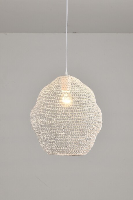Colgante Para Techo En Malla Metálica 22cm Blanco