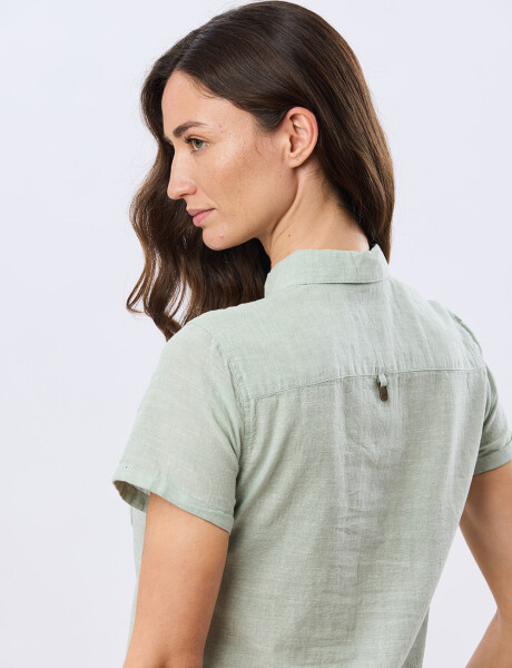 CAMISA DE LINO Menta