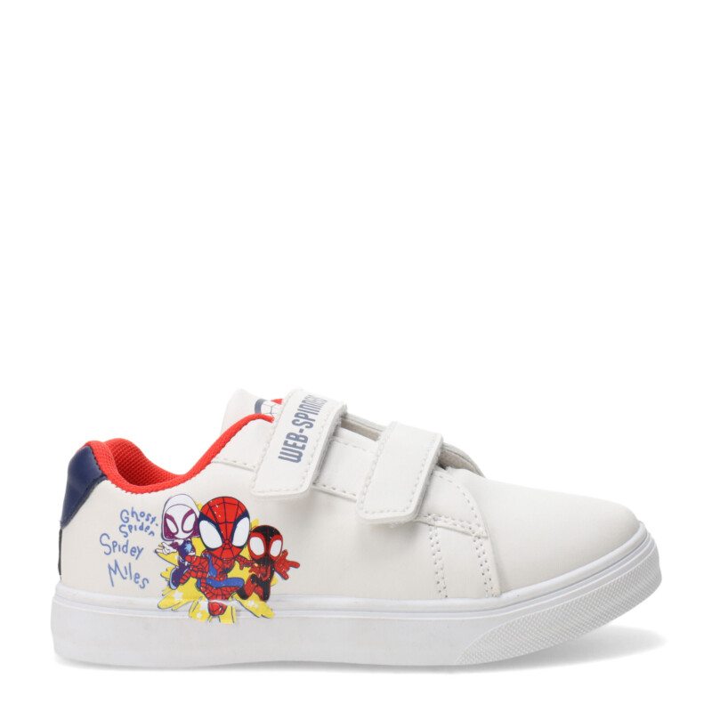 Championes de Niños Marvel Spiderman Blanco - Azul Marino - Rojo