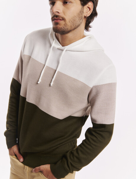 Sweater rayado beige